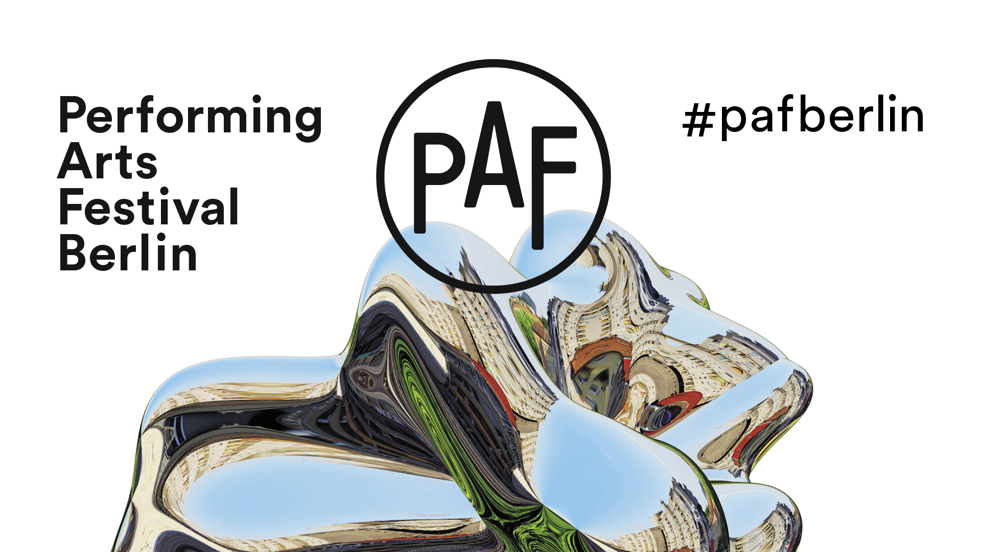 Logo des Performing Arts Festival. Die Buchstaben P, A, F in grünen Kreisen